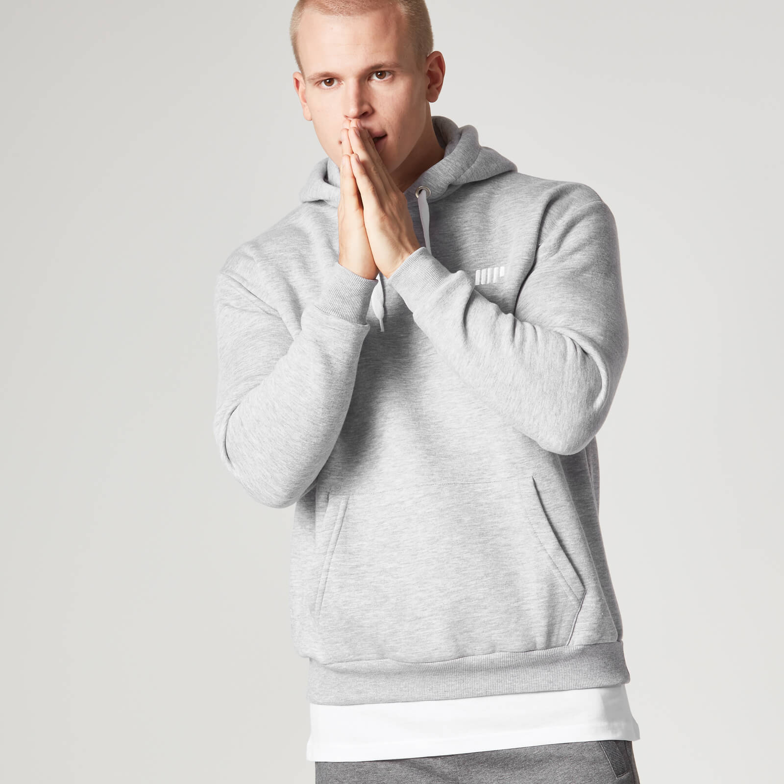 Mens grey overhead hoodie clearance