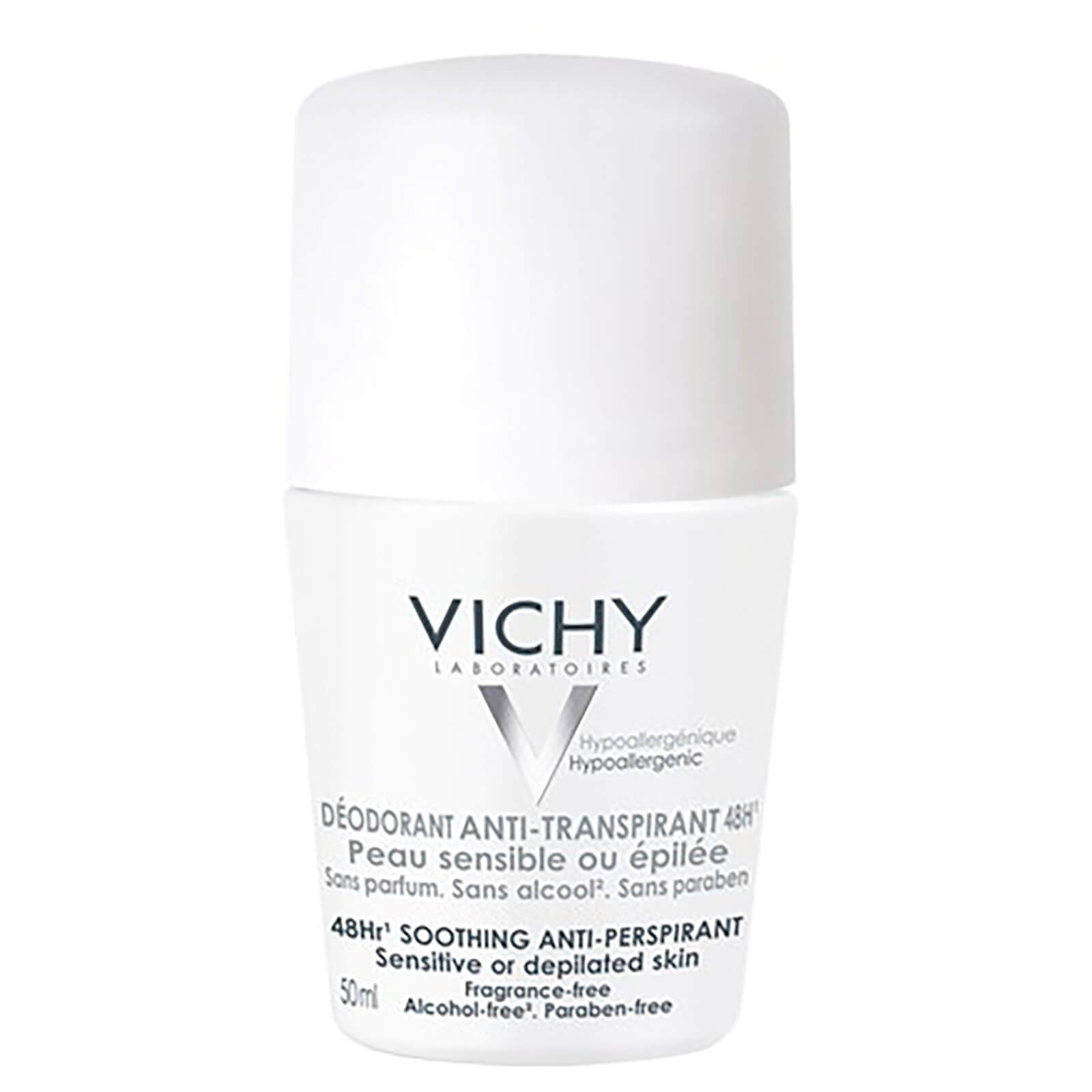 Vichy Deodorant 48hour Sensitive Skin Anti Perspirant Roll On 50ml Free Shipping Lookfantastic