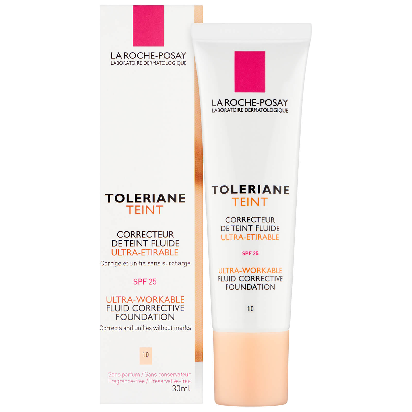 La RochePosay Toleriane Teint Foundation Fluide 10 Ivory 30ml Free