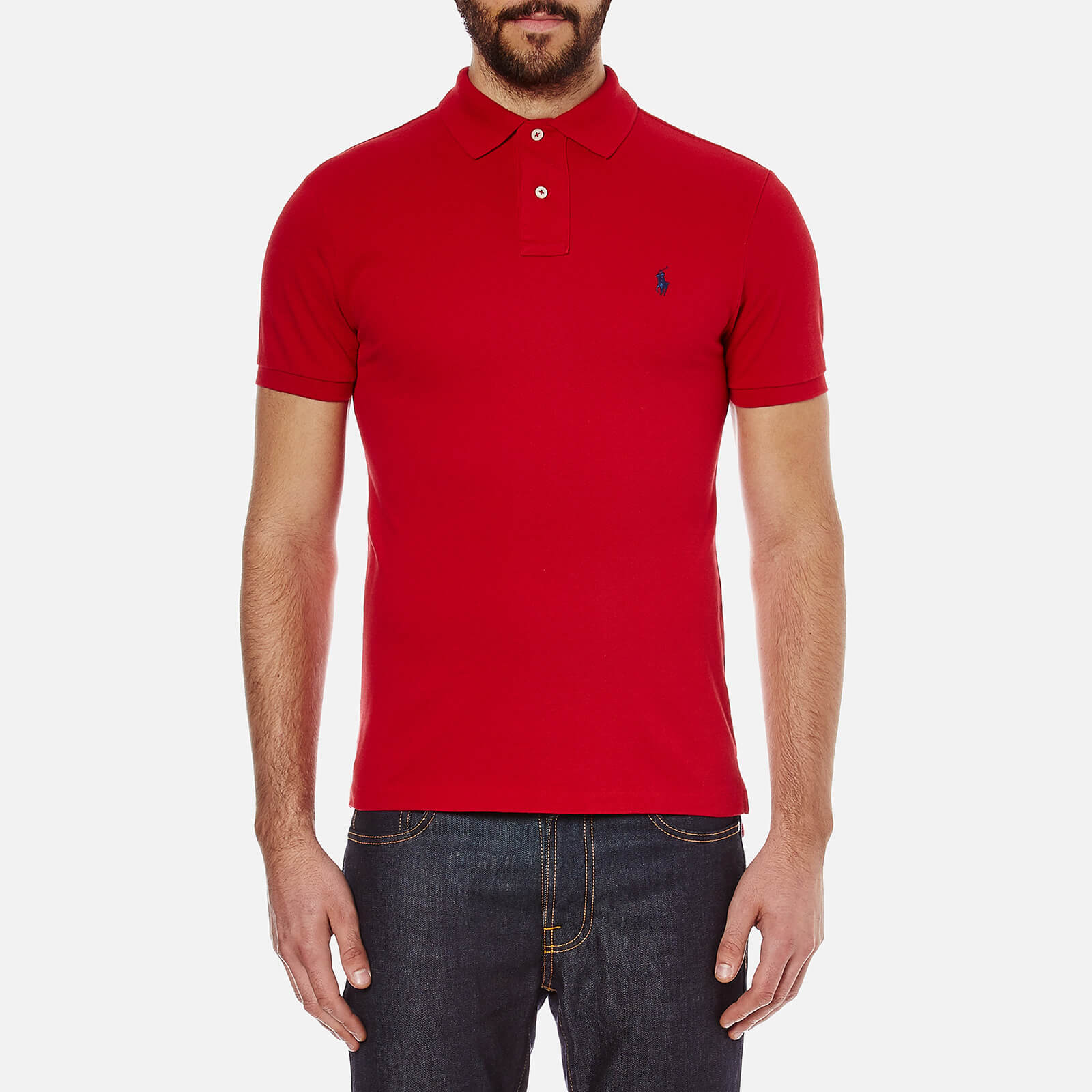 red ralph lauren shirt mens