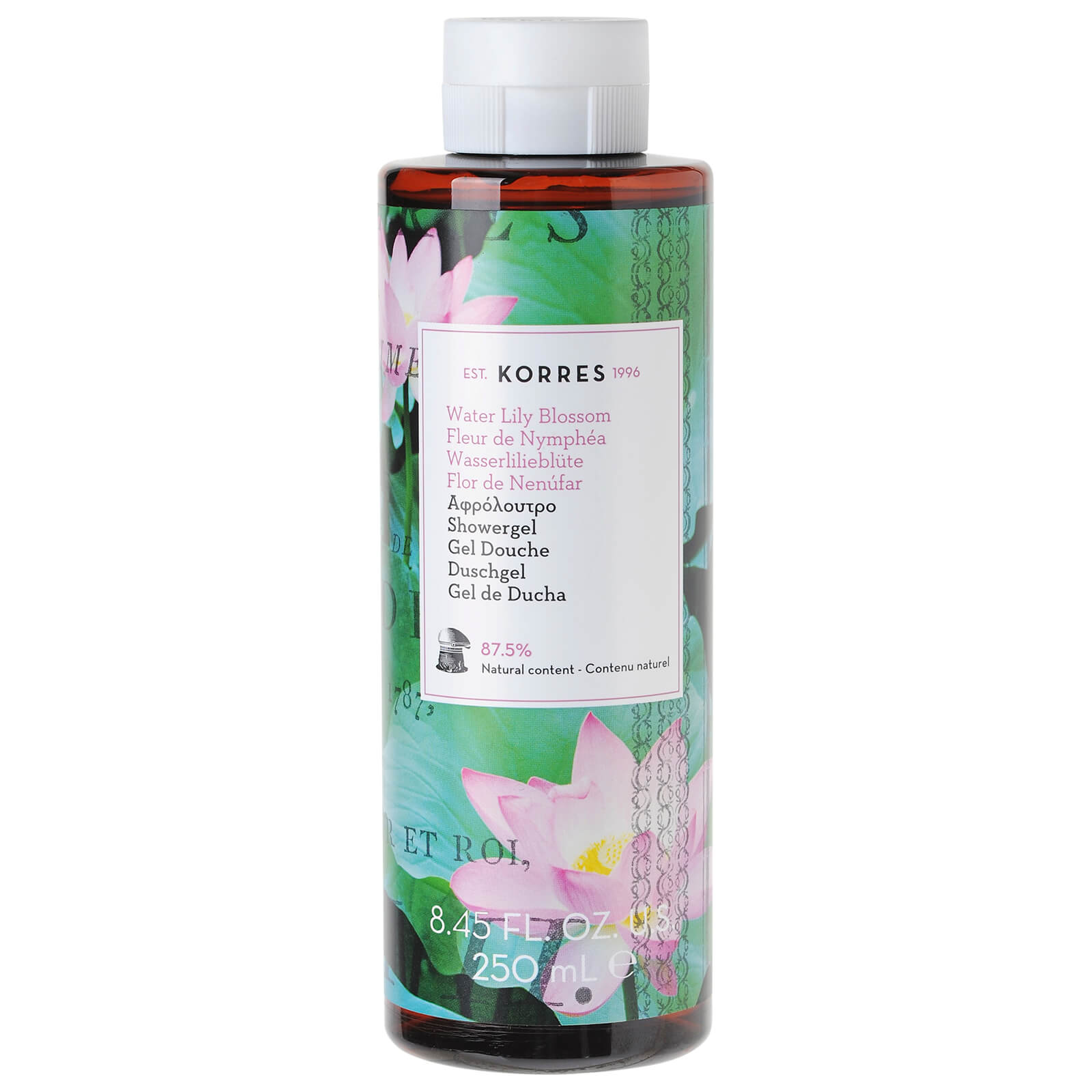 Korres Water Lily Shower Gel (250ml) Free Shipping Lookfantastic