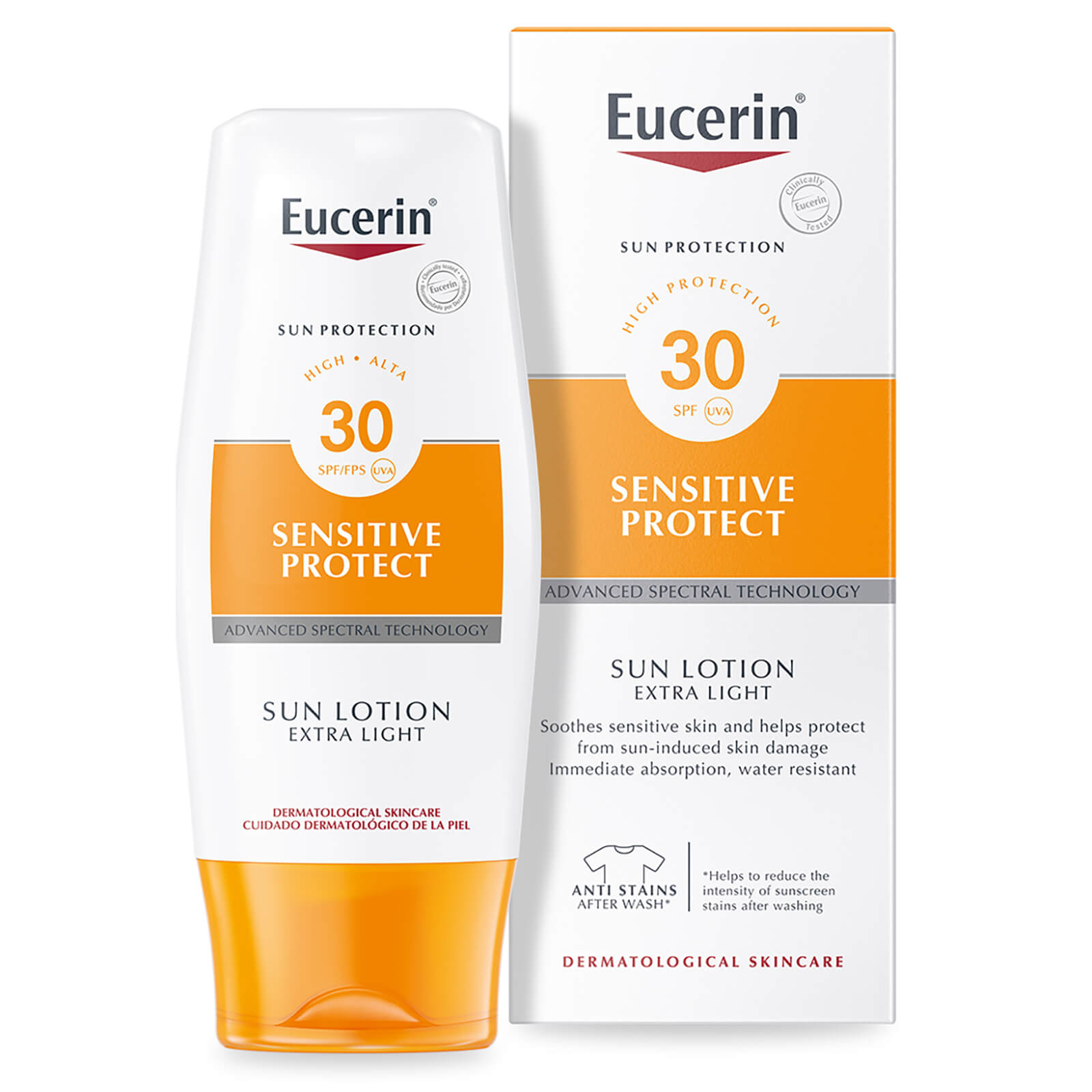 Eucerin Sun Protection Spf 30 Sun Lotion Extra Light Sensitive Skin 150ml Free Shipping Lookfantastic