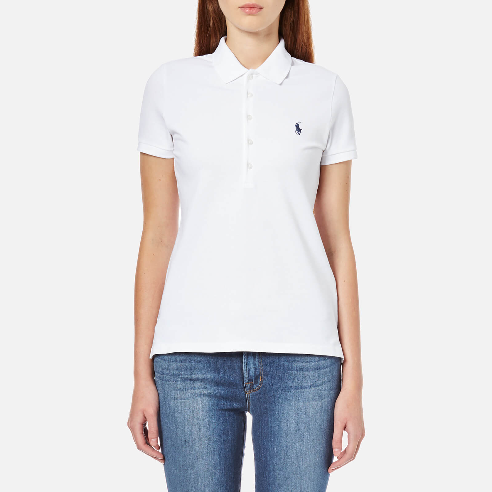 ralph lauren white polo women's