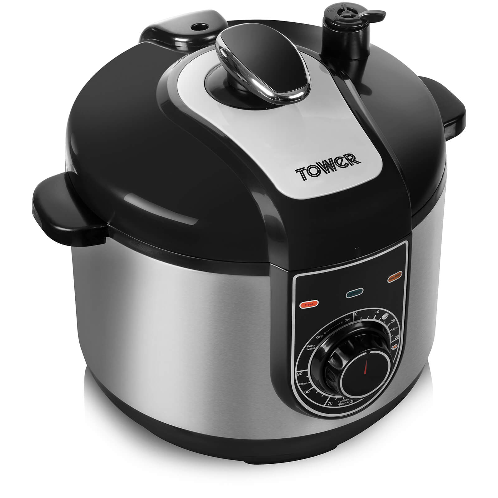 Tower T16004 5L Pressure Cooker - Silver - IWOOT UK