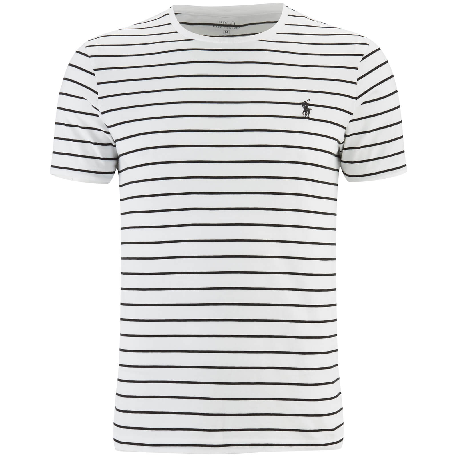 ralph lauren black and white striped t shirt