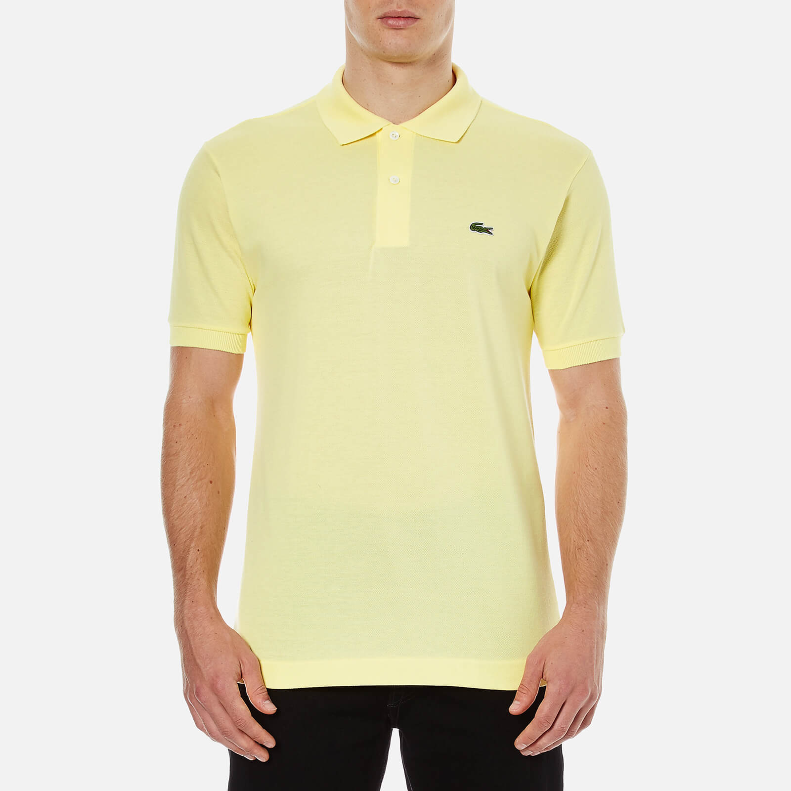 yellow lacoste shirt