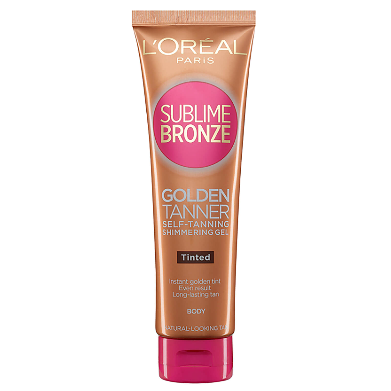 loréal paris sublime bronze body shimmer gel - tinted (150ml)