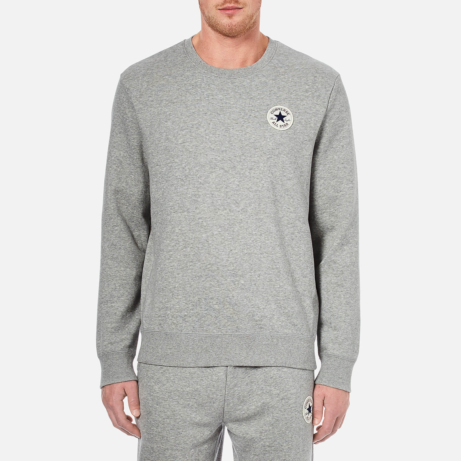 grey converse hoodie mens