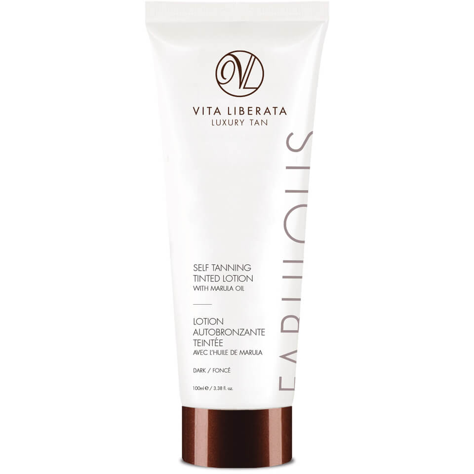 Vita Liberata Fabulous Self Tanning Tinted Lotion Dark 100ml Free Shipping Lookfantastic
