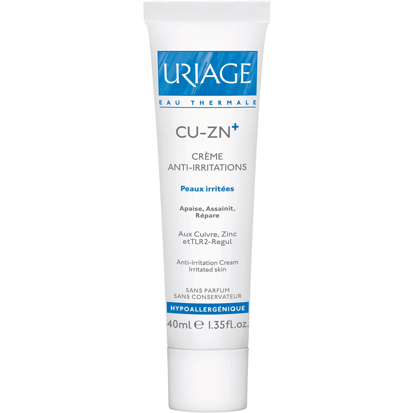 Crema Antirritante Uriage Cu Zu Cobre Y Zinc 40ml Envio Gratuito Lookfantastic