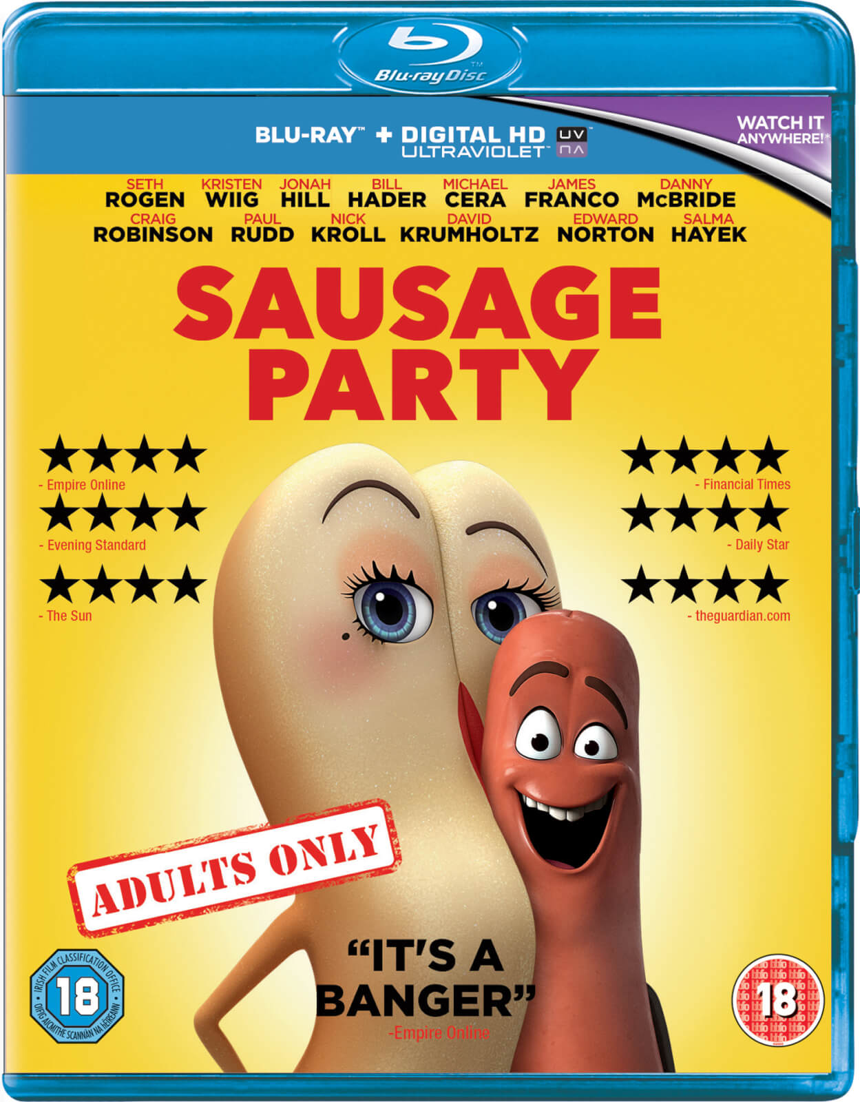 Sausage Party Blu Ray Zavvi 5545