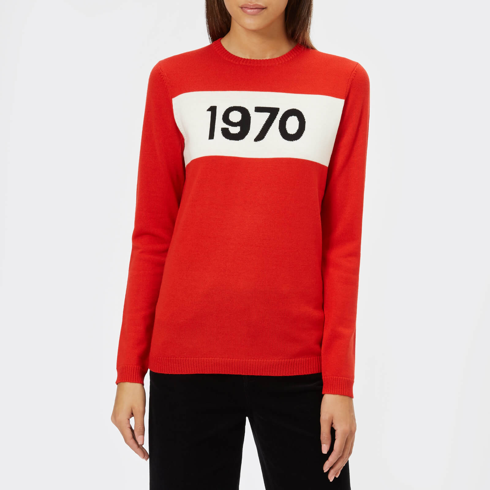 Bella Freud Women S 1970 Merino Jumper Red Free Uk Delivery Available
