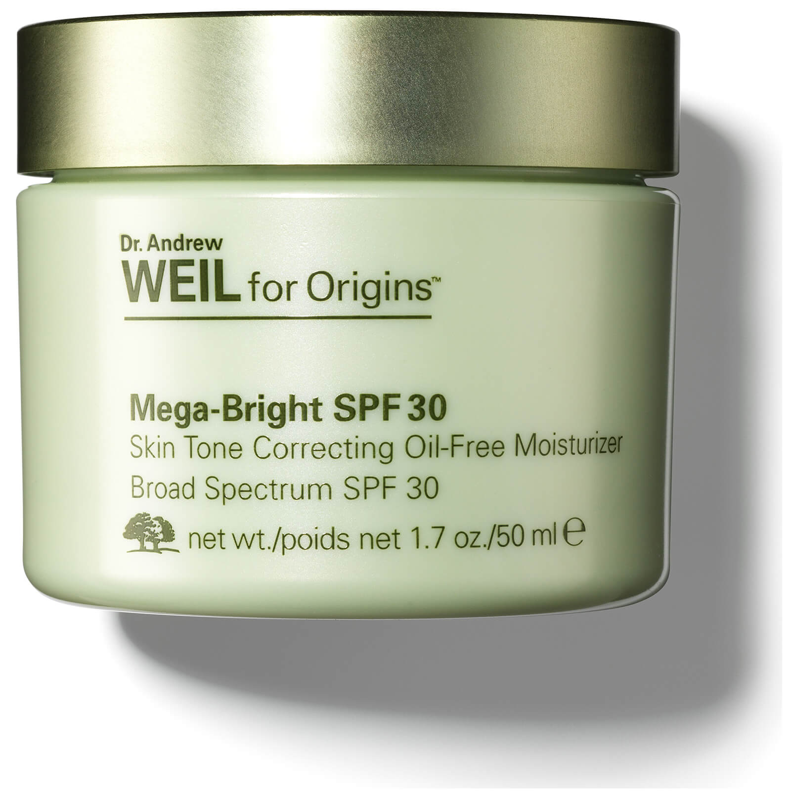 Origins Dr Andrew Weil For Origins Mega Bright Spf 30 Skin Tone Correcting Oil Free Moisturiser 50ml Lookfantastic