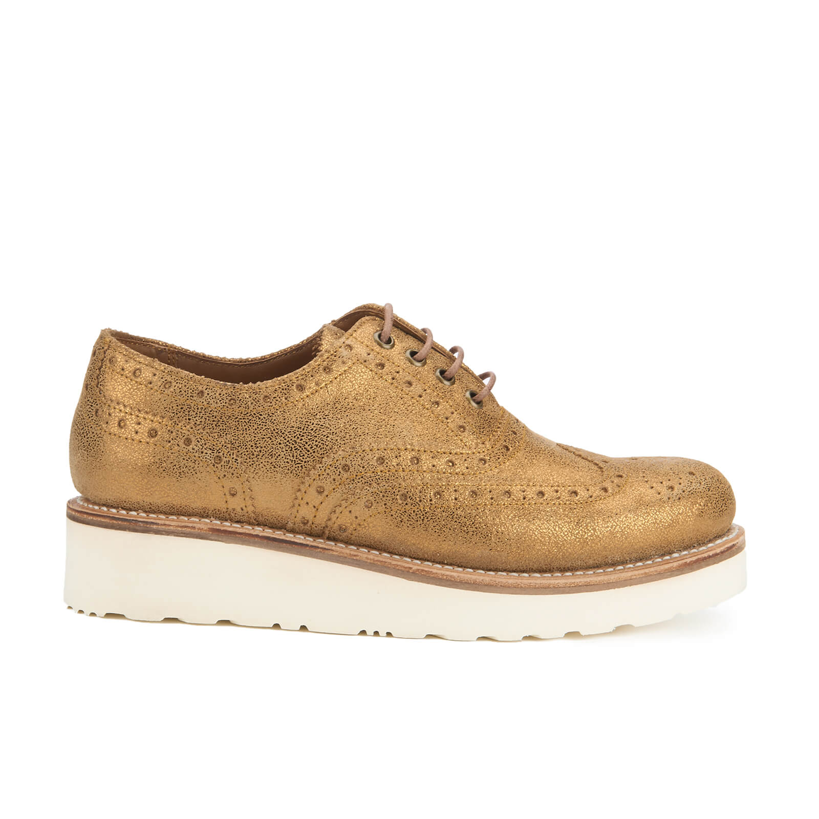 gold brogues womens uk