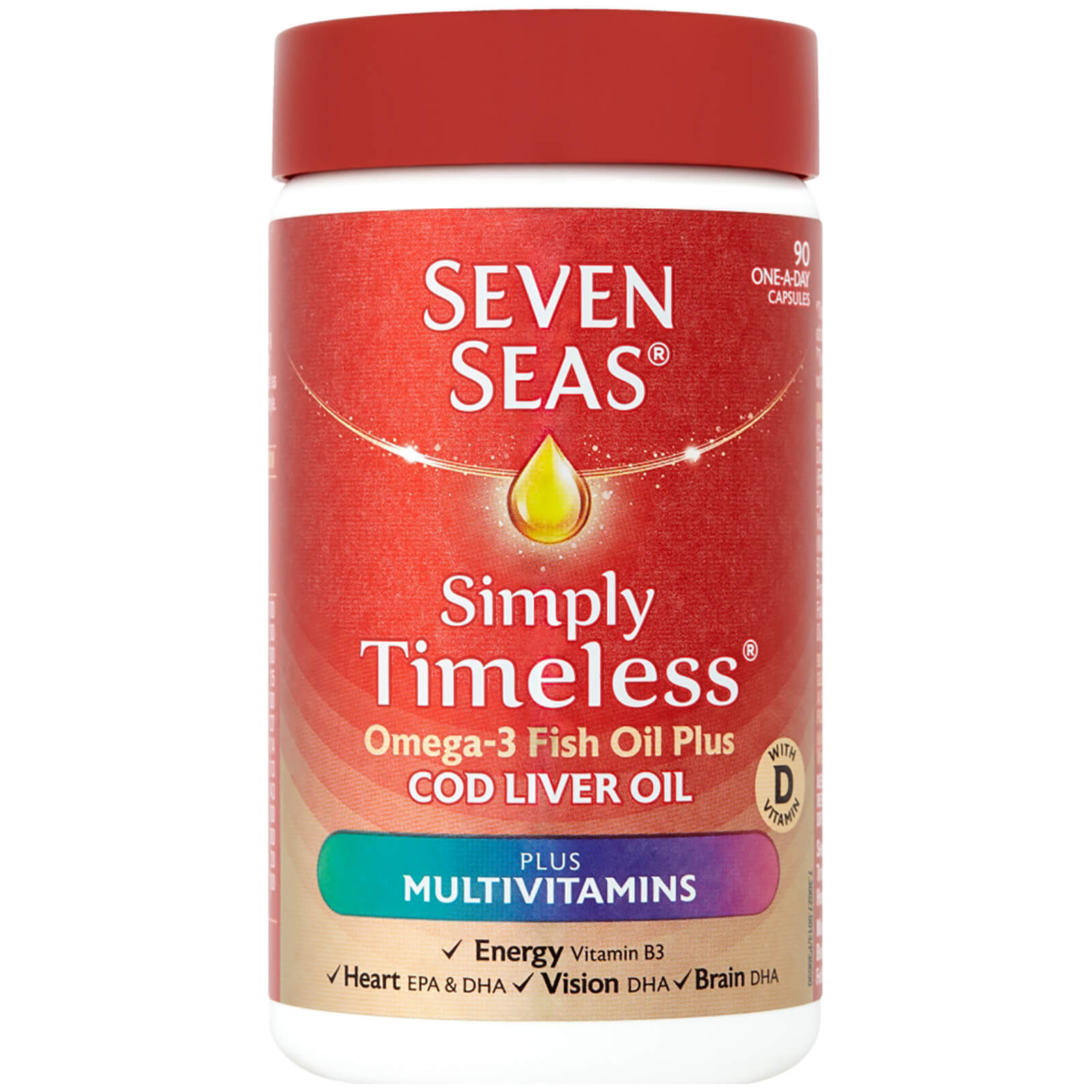 Buy Seven Seas Cod Liver Oil Plus Multivitamins 90 Capsules