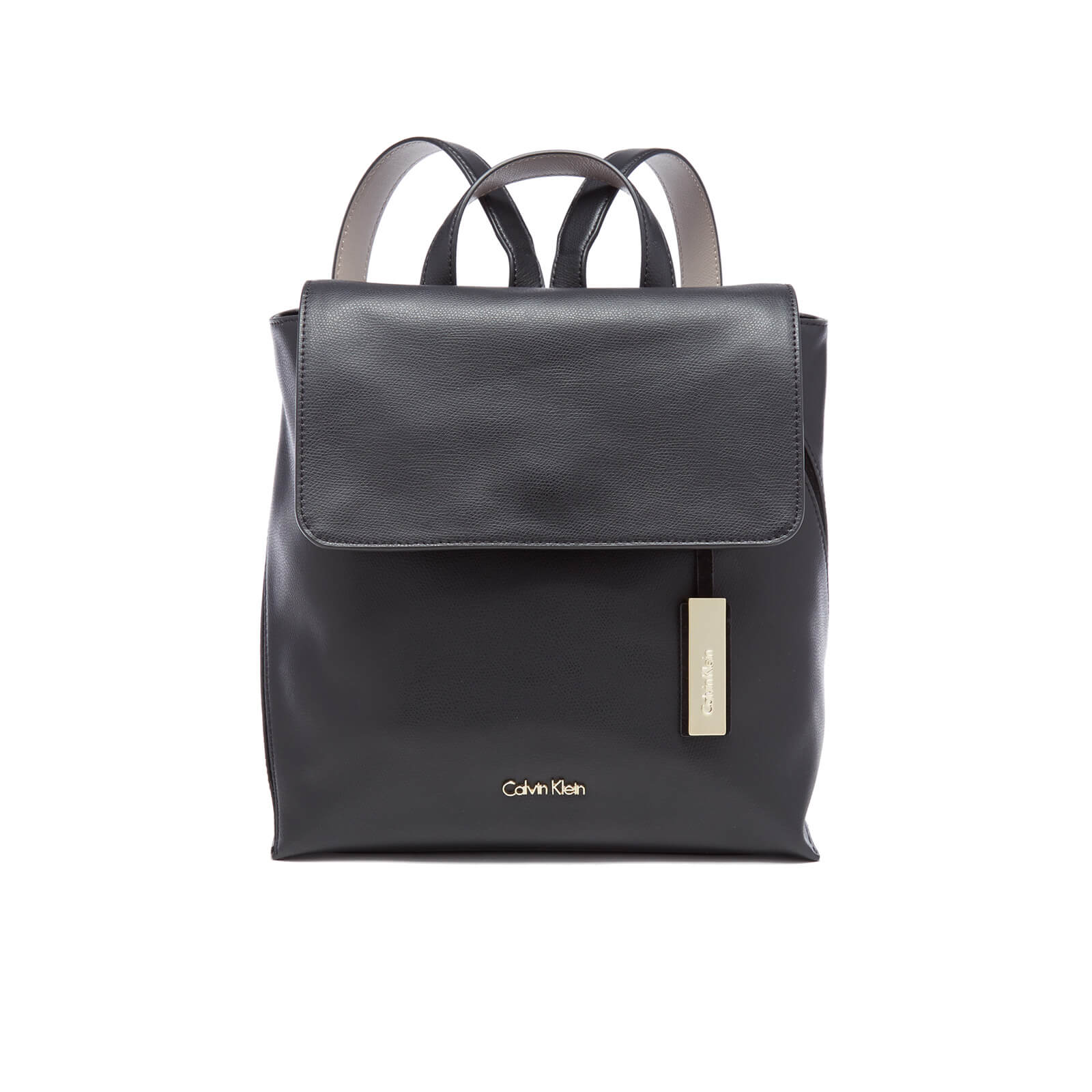 calvin klein leather backpack womens