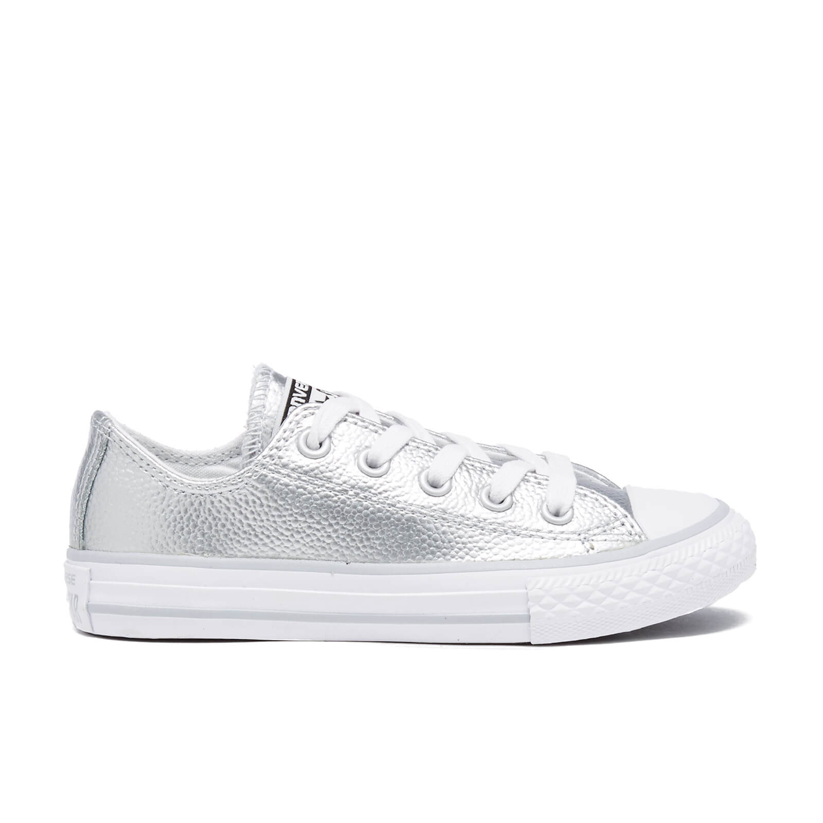 silver leather converse womens