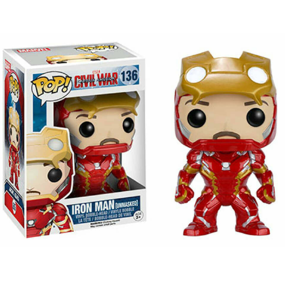iron man unmasked funko pop infinity war