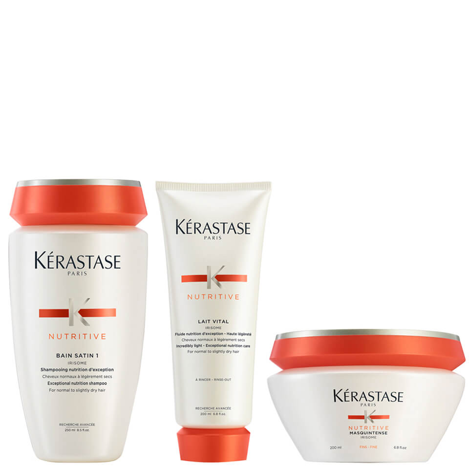 Kerastase Nutritive Bain Satin 1 250ml Nutritive Lait Vital And