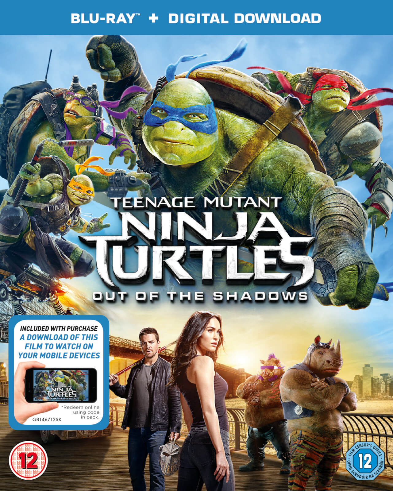 Teenage Mutant Ninja Turtles Out Of The Shadows Blu Ray Zavvi Uk