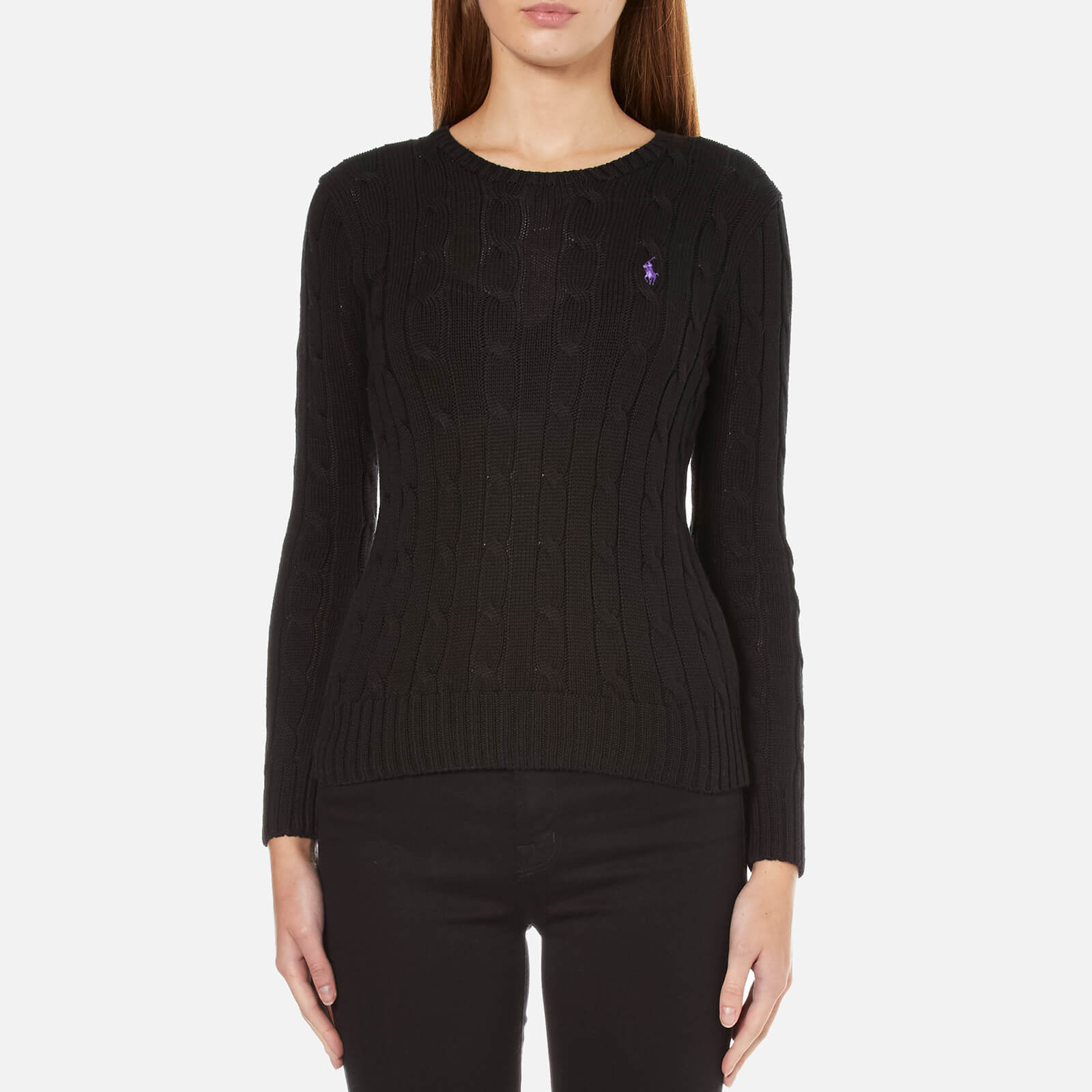 ralph lauren black crew neck jumper