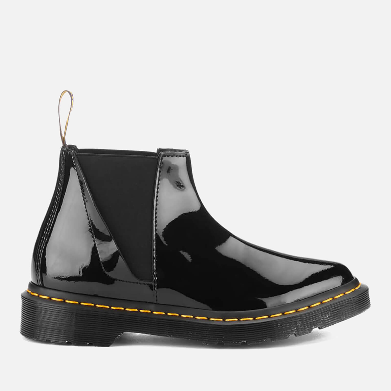 dr martens bianca patent chelsea boots