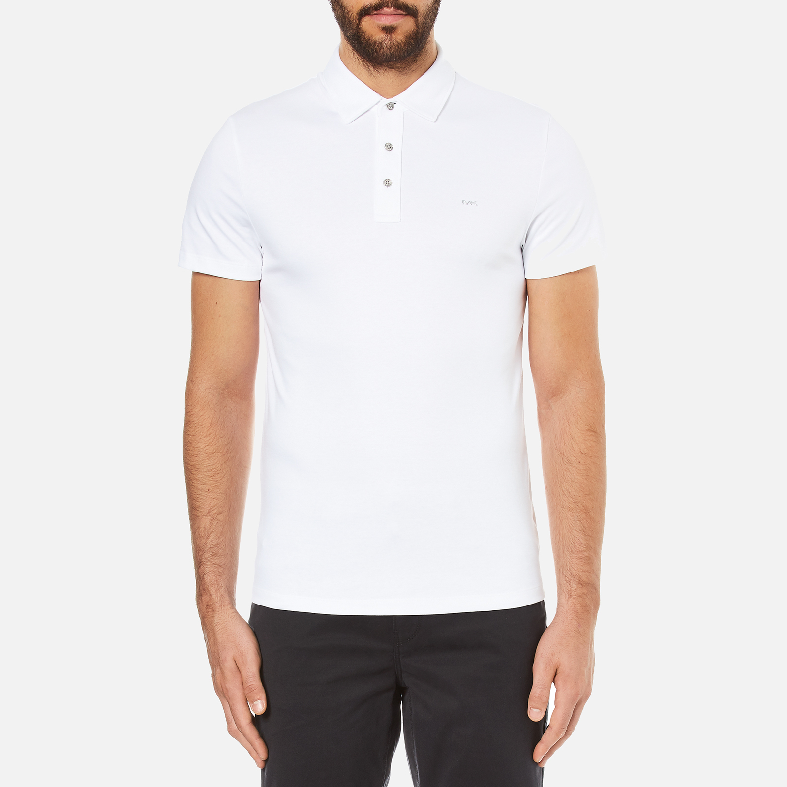 michael kors polo mens white