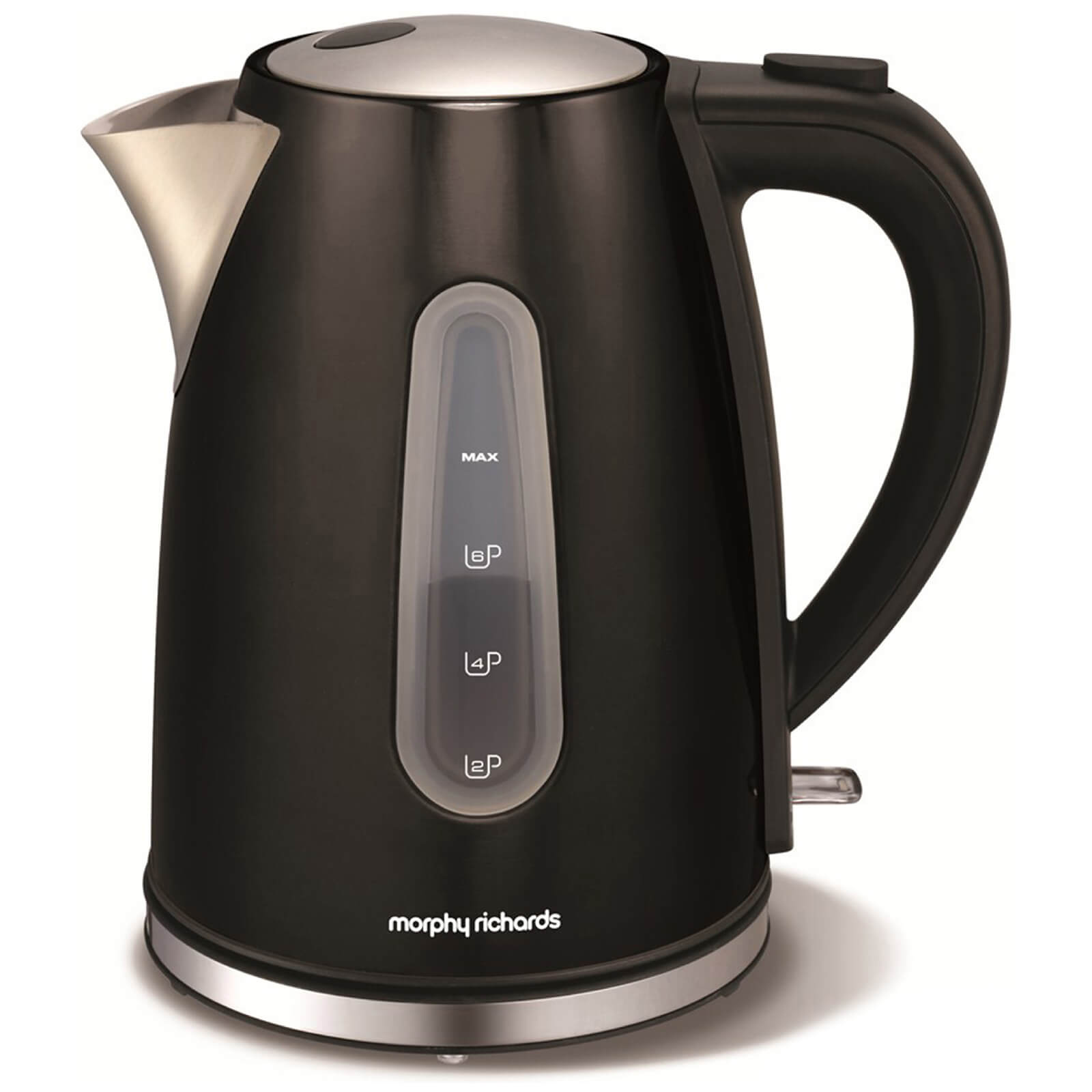 Morphy Richards 43905 1.5L Accents Jug MORPHY RICHARDS ACCENTS BLACK 1.5L JUG
