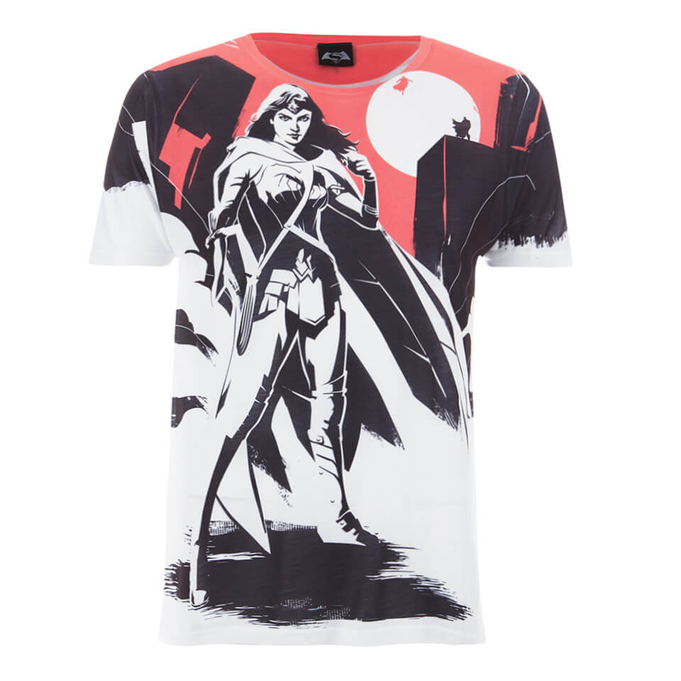 Dc Comics Men S Batman V Superman Wonder Woman Scene T Shirt