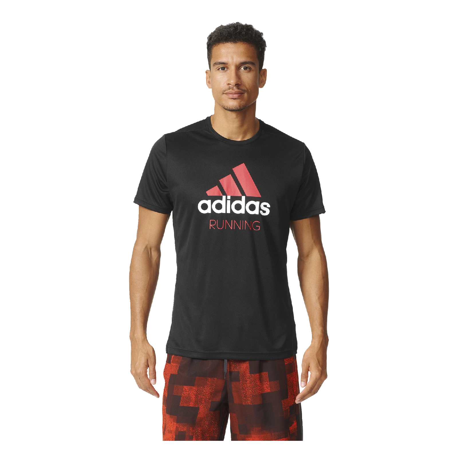 black and red adidas shirt