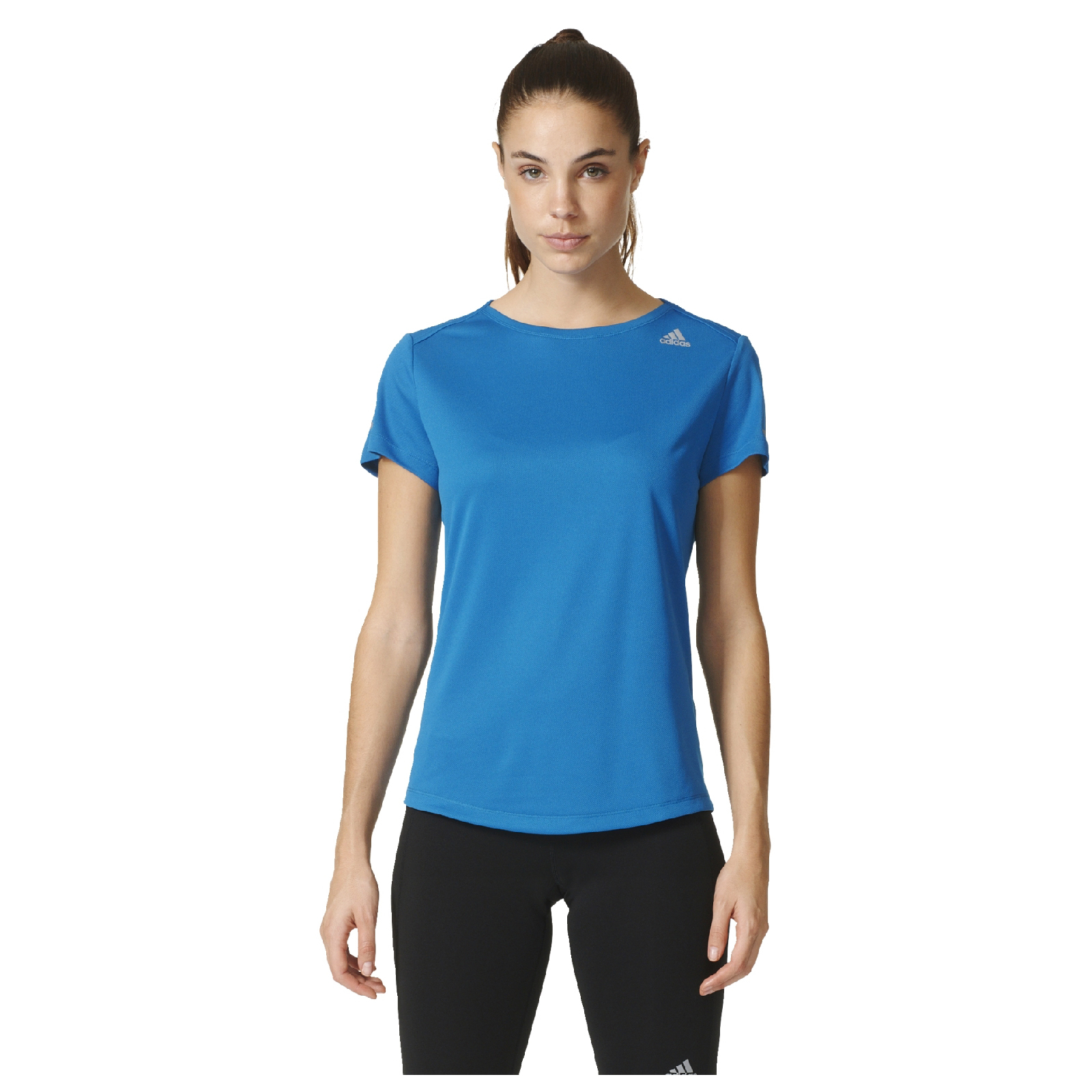 Adidas Women S Sequencials Climalite Running T Shirt Blue