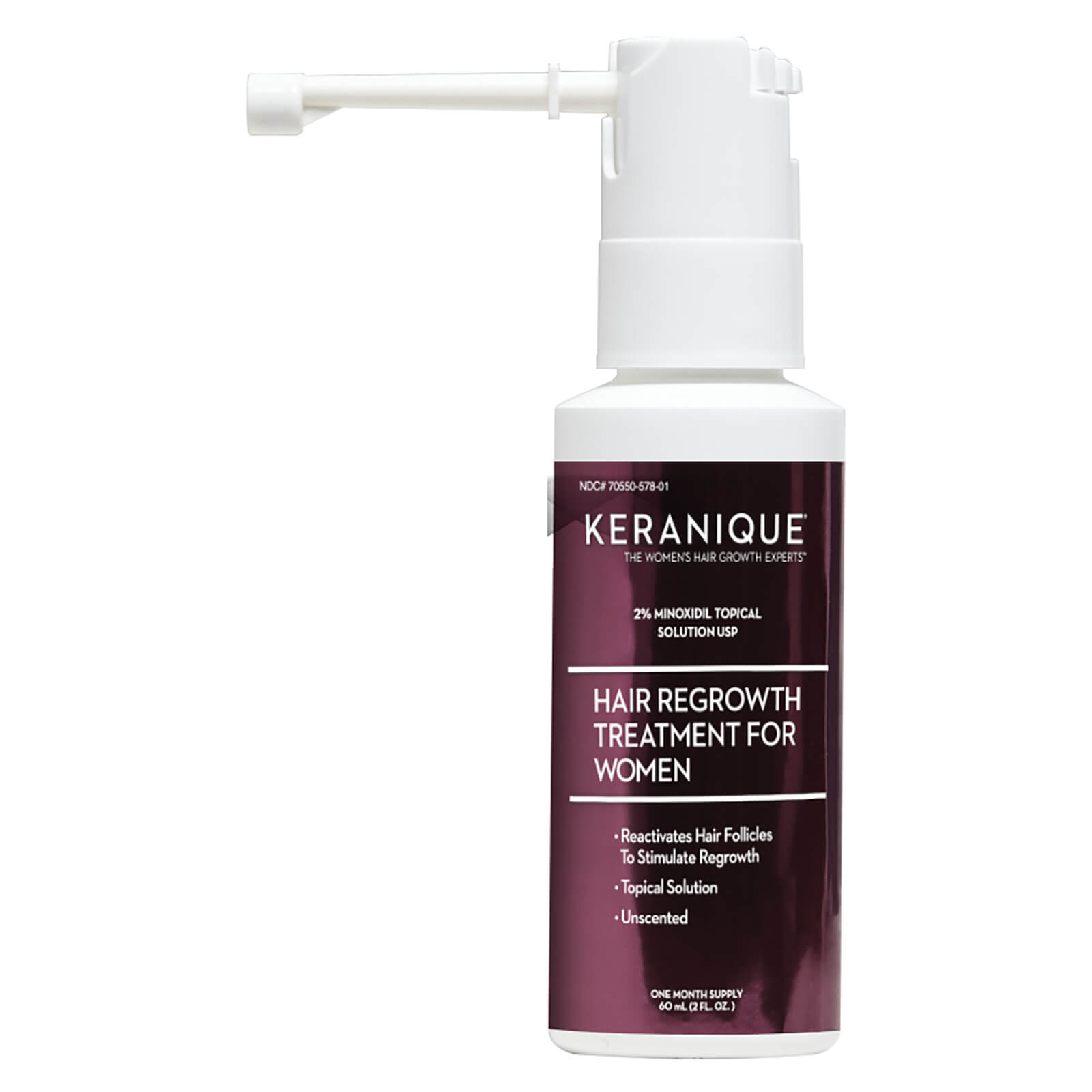 Keranique Hair Regrowth Treatment With Extended Nozzle Sprayer