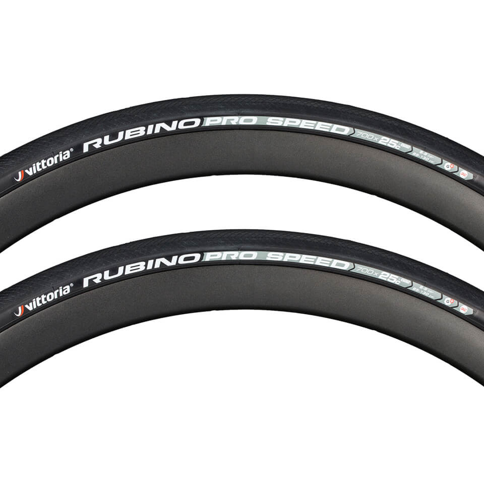 Vittoria Rubino Pro Speed G Clincher Tyre Twin Pack Probikekit Com