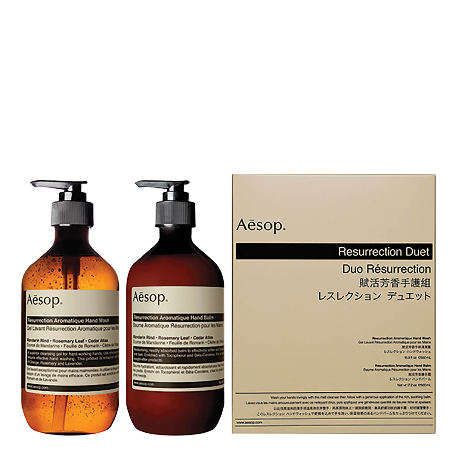 Aesop Resurrection Hand Cleanser and Balm Duet BeautyExpert