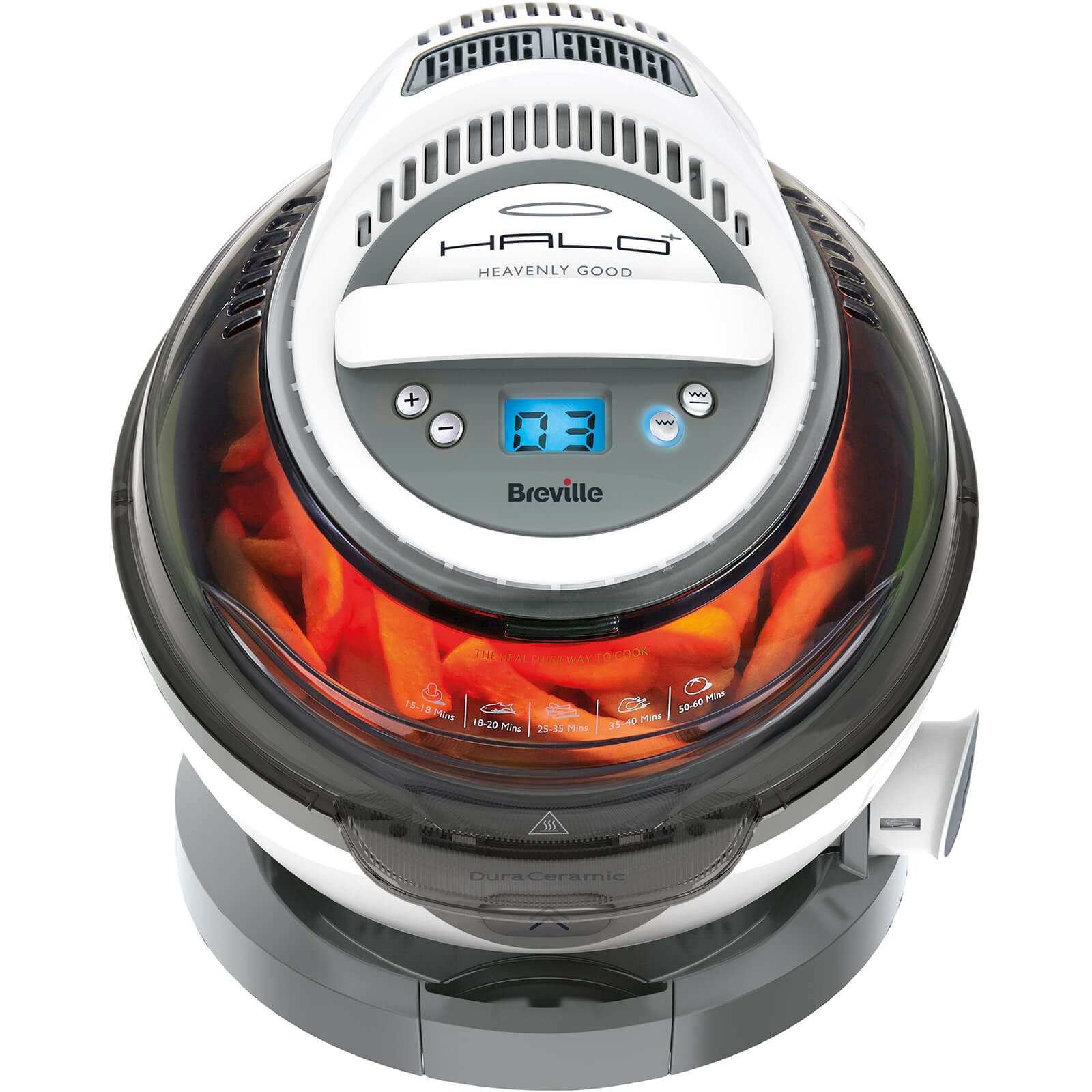 Breville VDF122 DuraCeramic Halo + Health Fryer White IWOOT