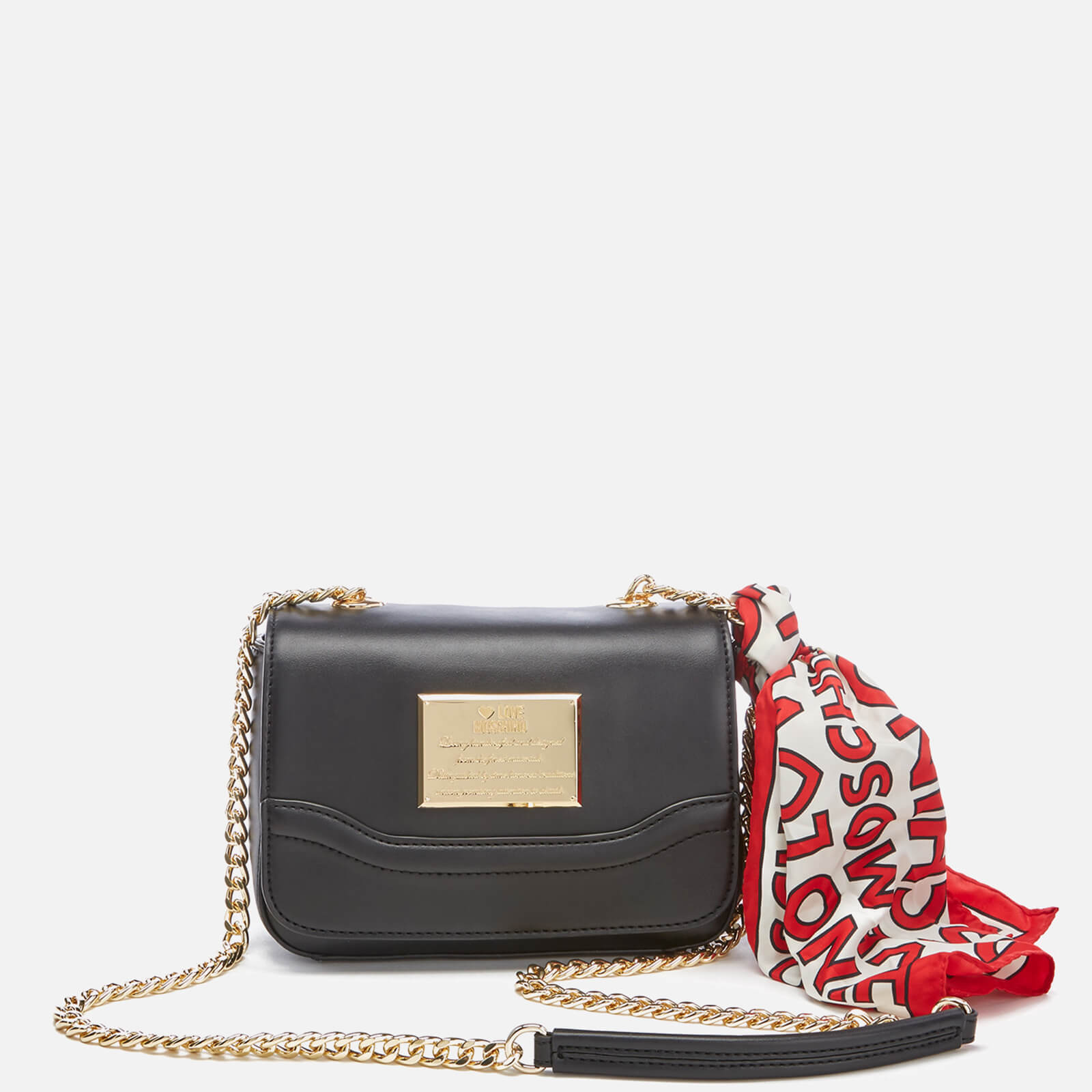 small black moschino bag