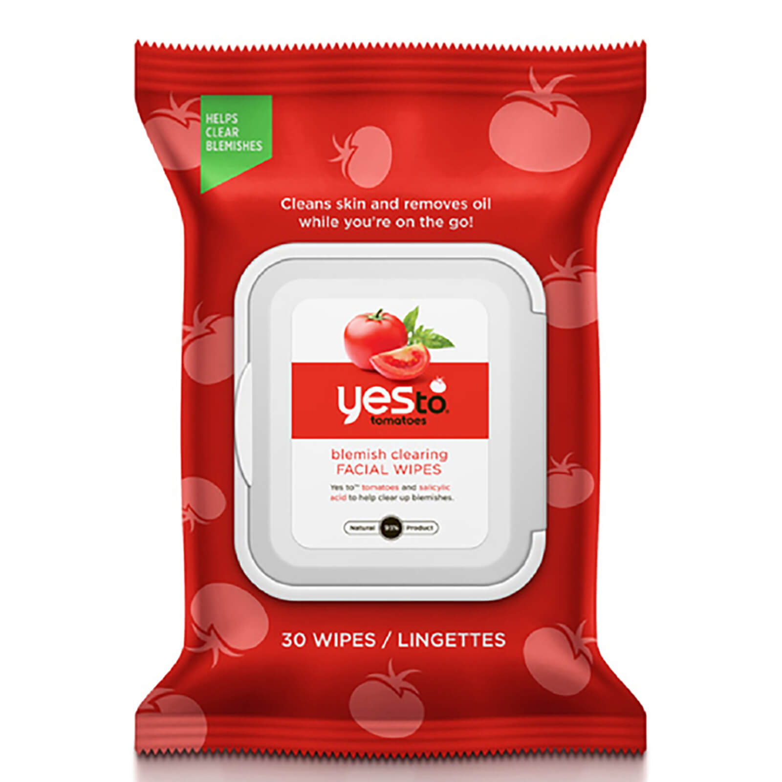 yes to Tomatoes Blemish Clearing Facial Wipes (Pack of 30) Free