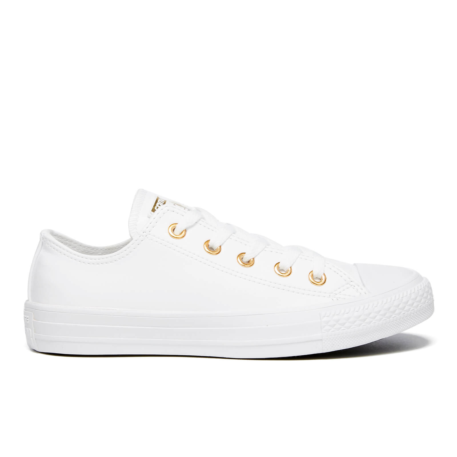 converse white and gold