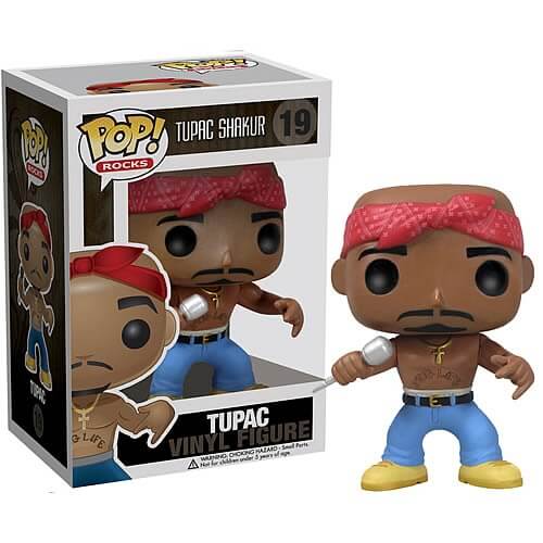 Tupac 2Pac Shakur Action Vinyl Figur #19 Pop Rocks Musik Hip Hop Sänger Geschenk 