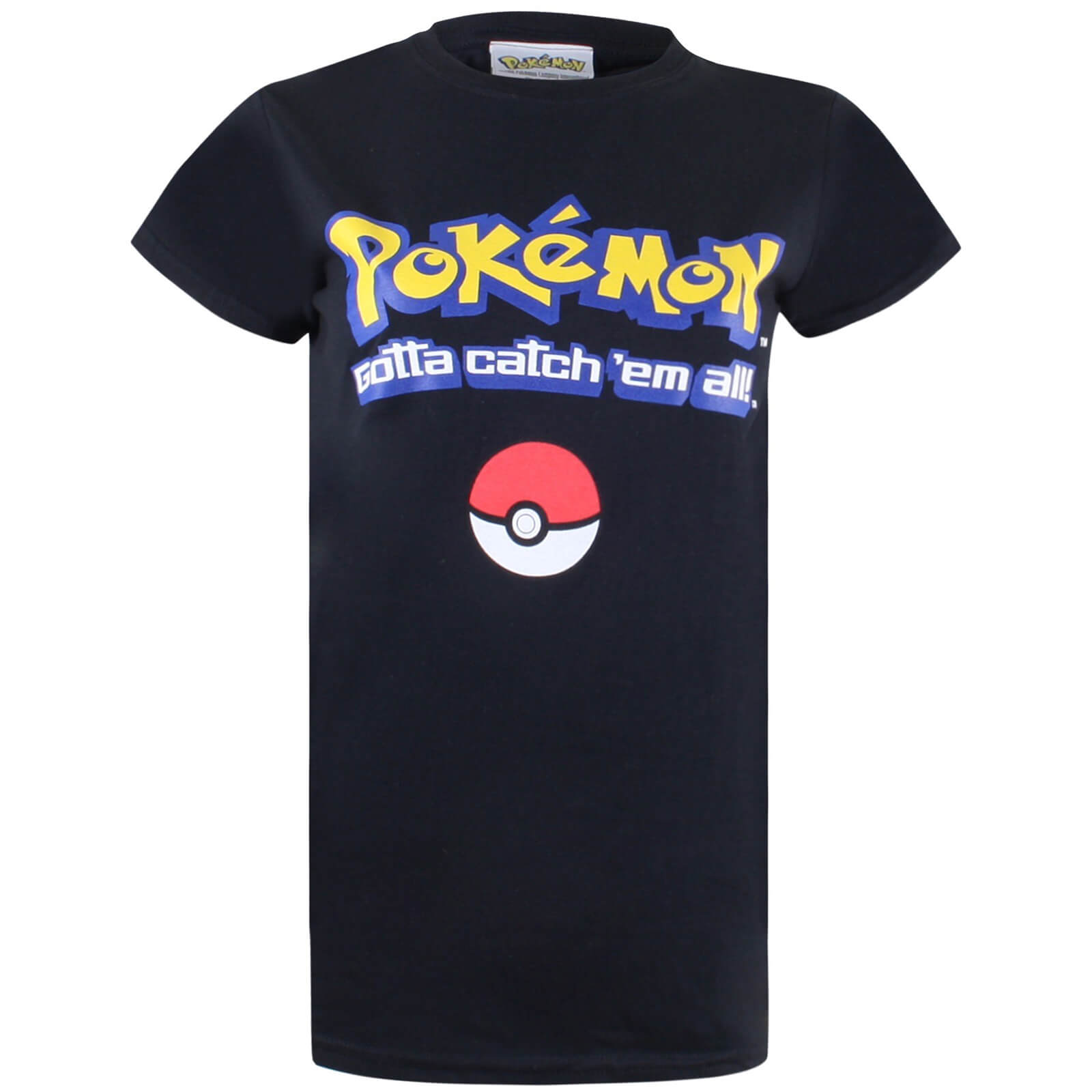 Pokemon Men S Gotta Catch Em All Logo T Shirt Black Iwoot Uk