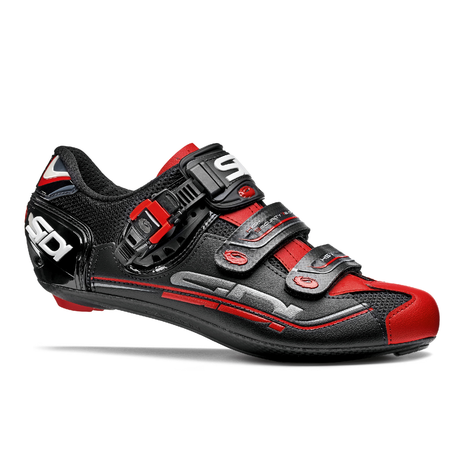 Sidi Genius 7 Cycling Shoes Black/Red ProBikeKit UK