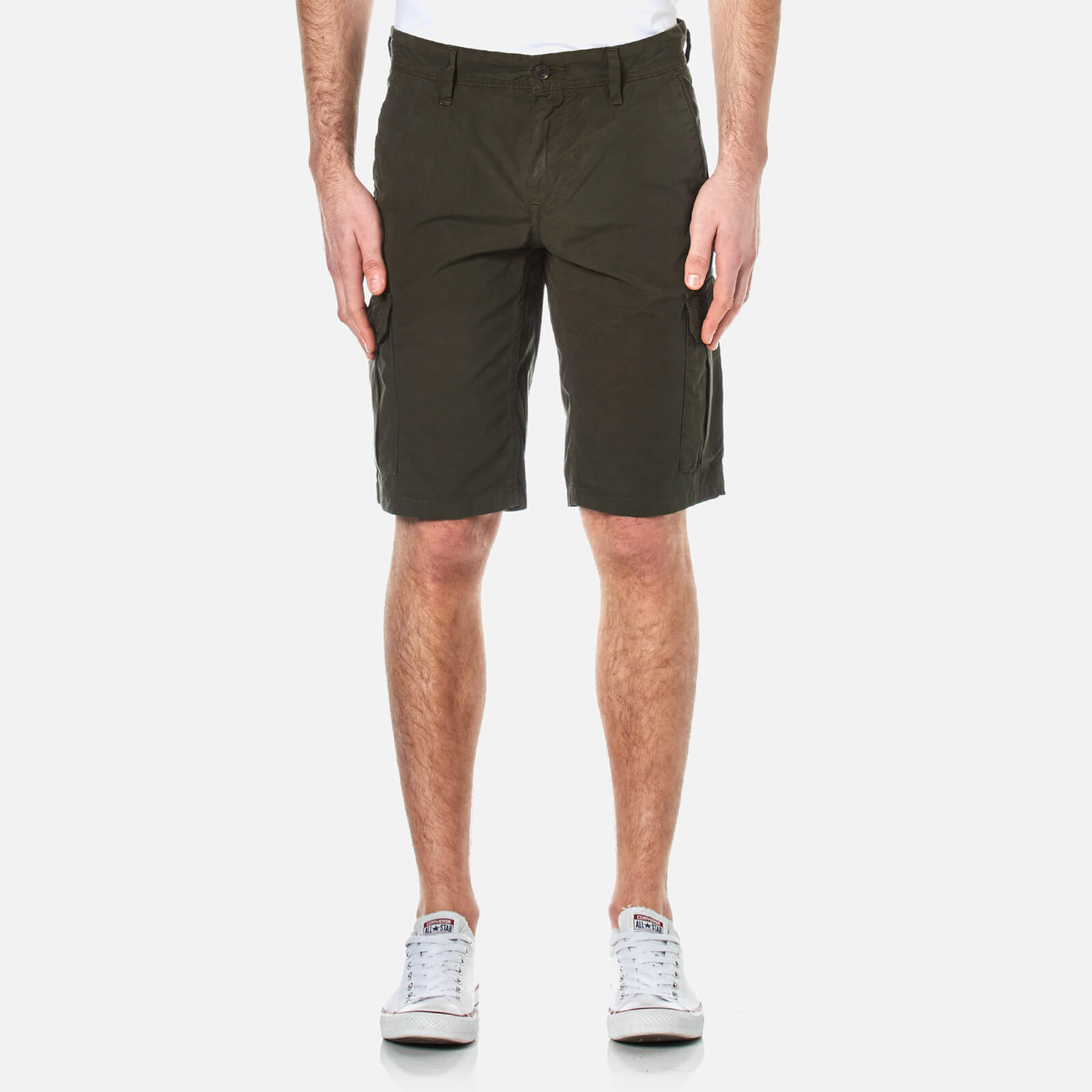 dark green cargo shorts