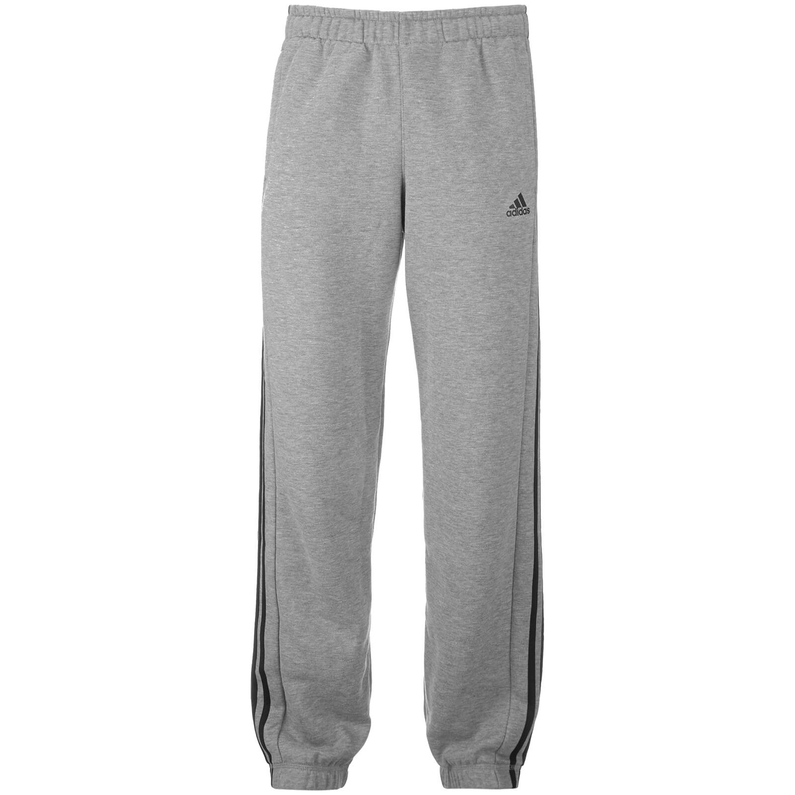adidas Men's Essential 3 Stripe Sweatpants - Grey Sports & Leisure ...