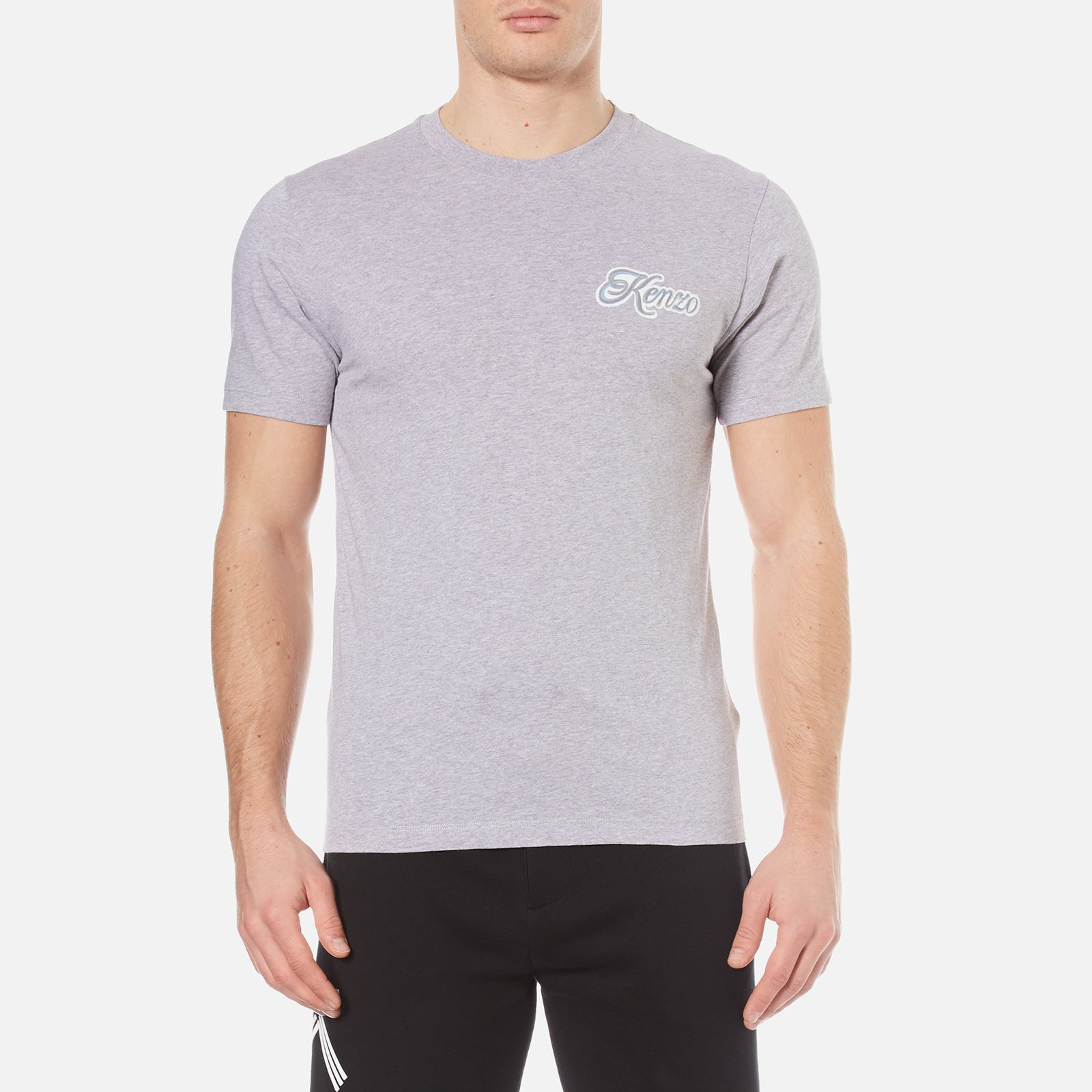 Kenzo Men S Small Logo T Shirt Pearl Grey Free Uk Delivery Available