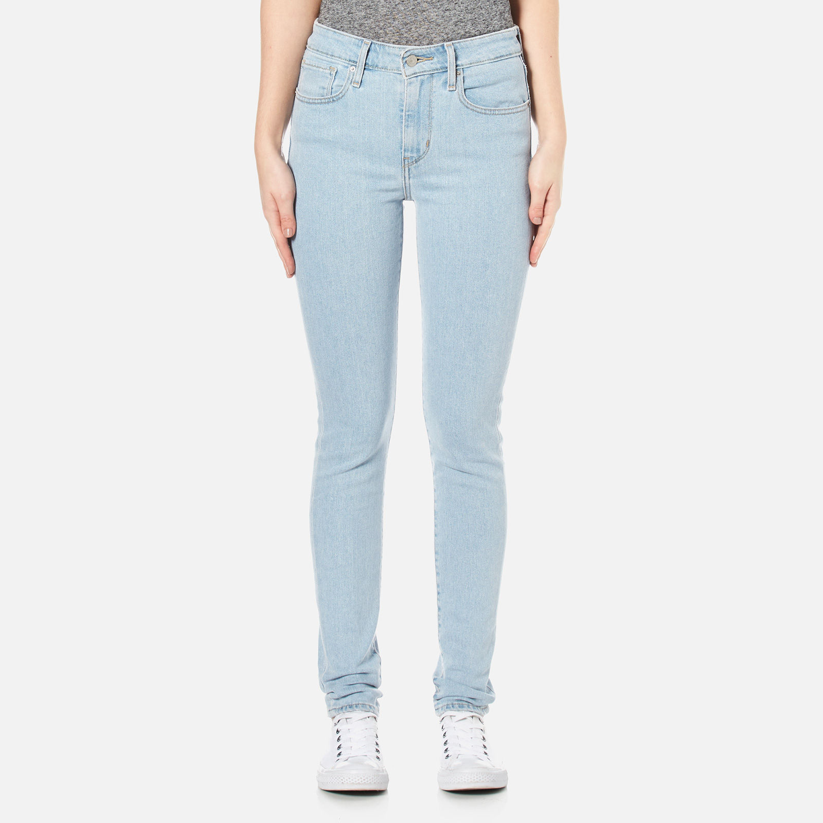 levi's 721 high rise skinny light blue