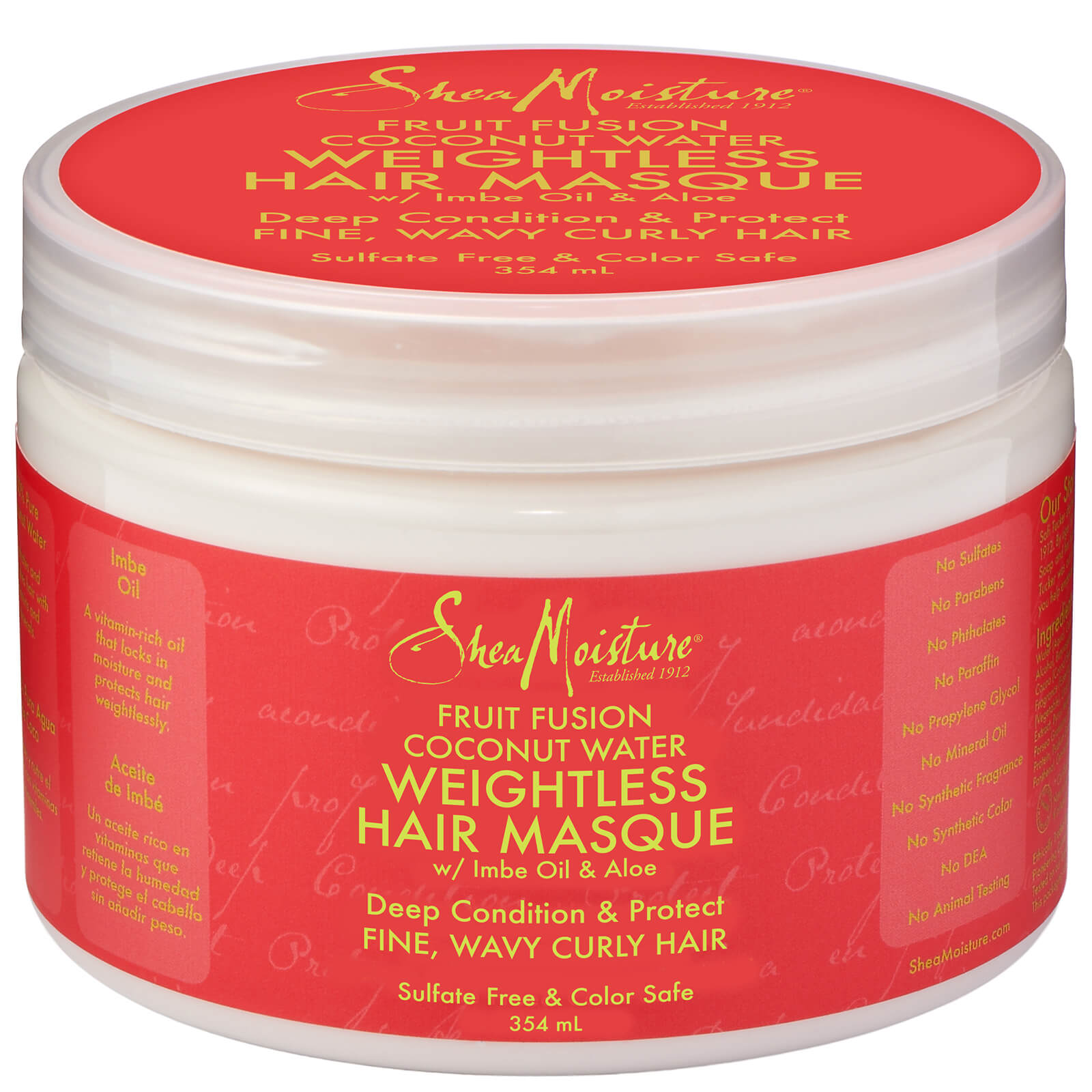Shea Moisture Fruit Fusion Weightless Masque 354ml Free Shipping