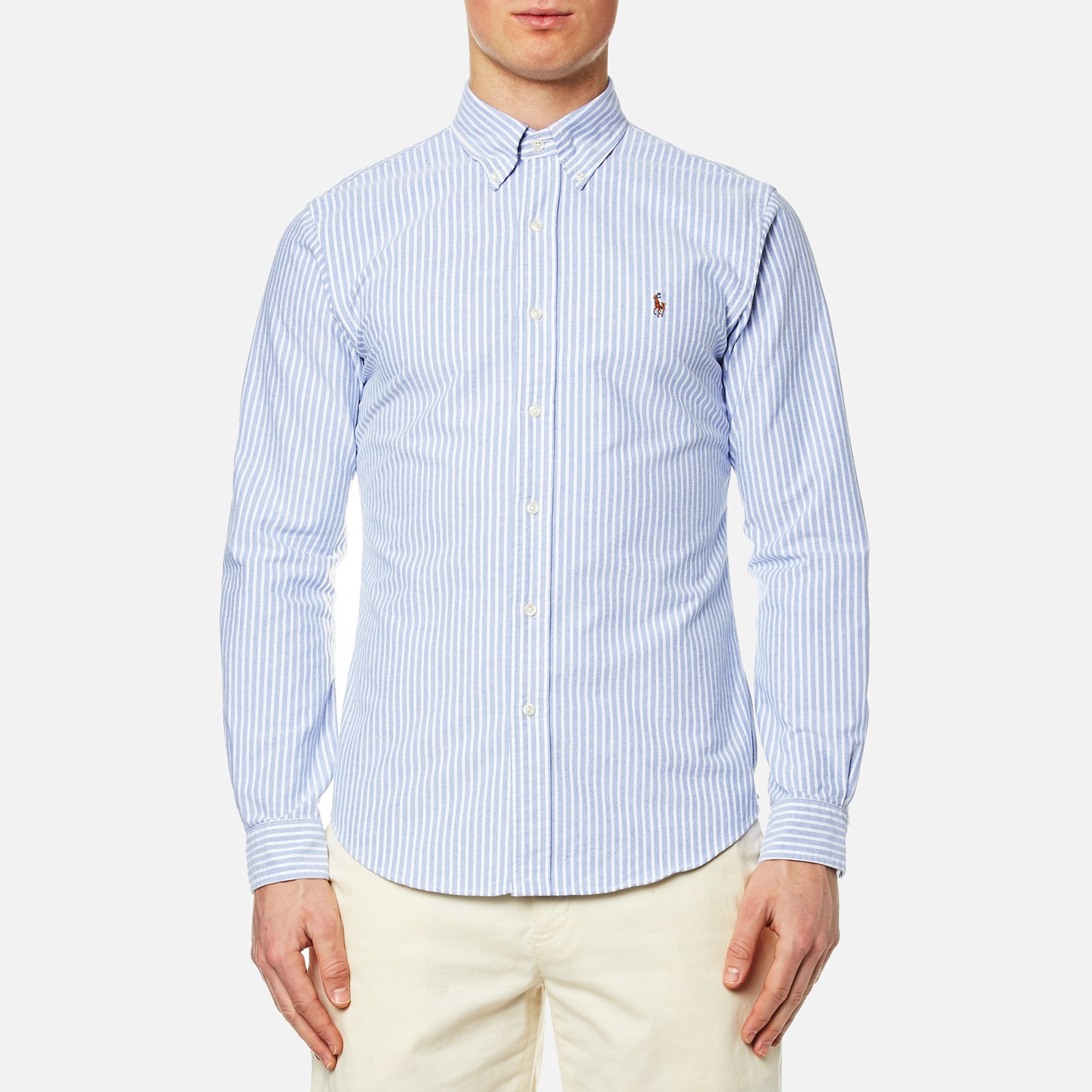 mens white ralph lauren oxford shirt