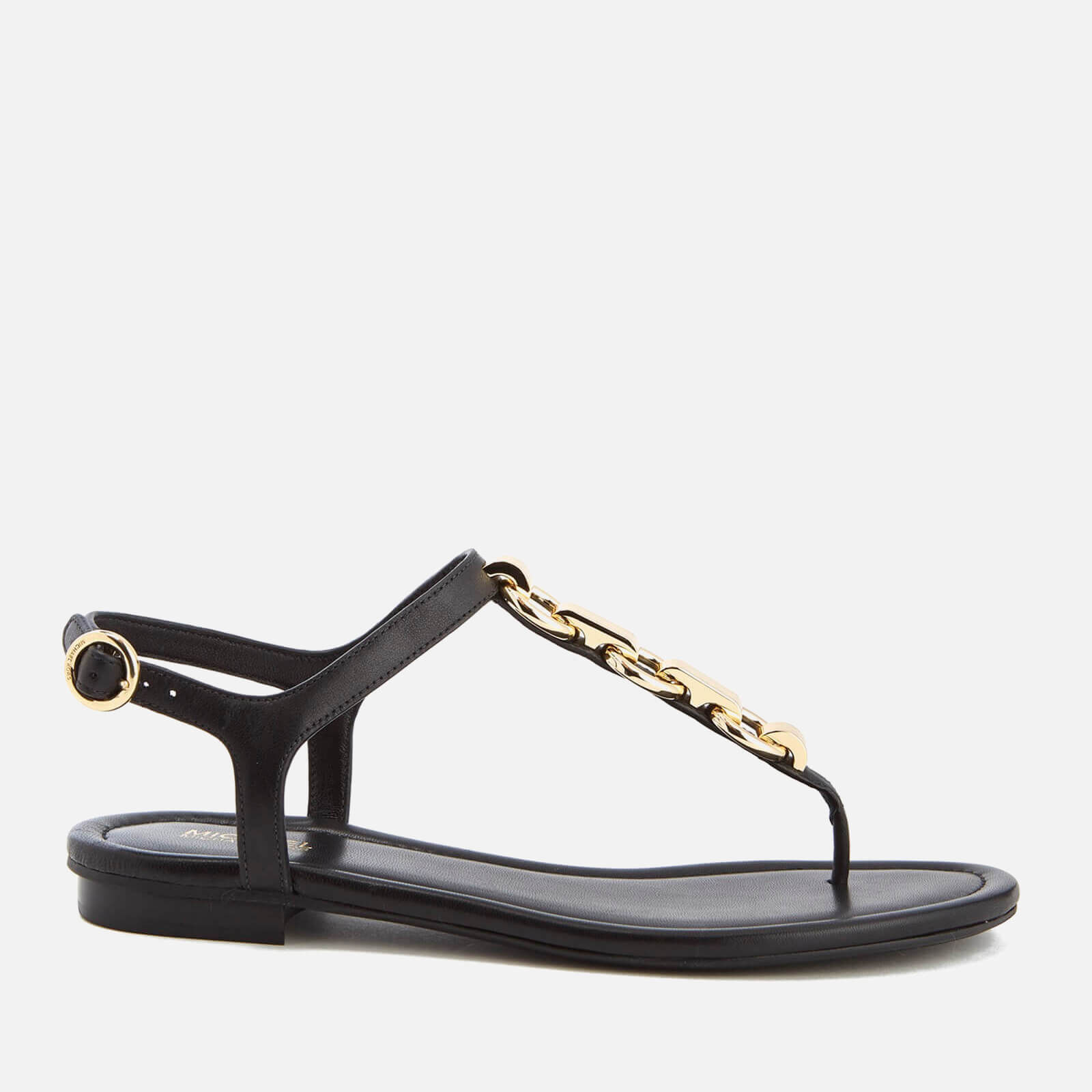 michael kors black and gold sandals