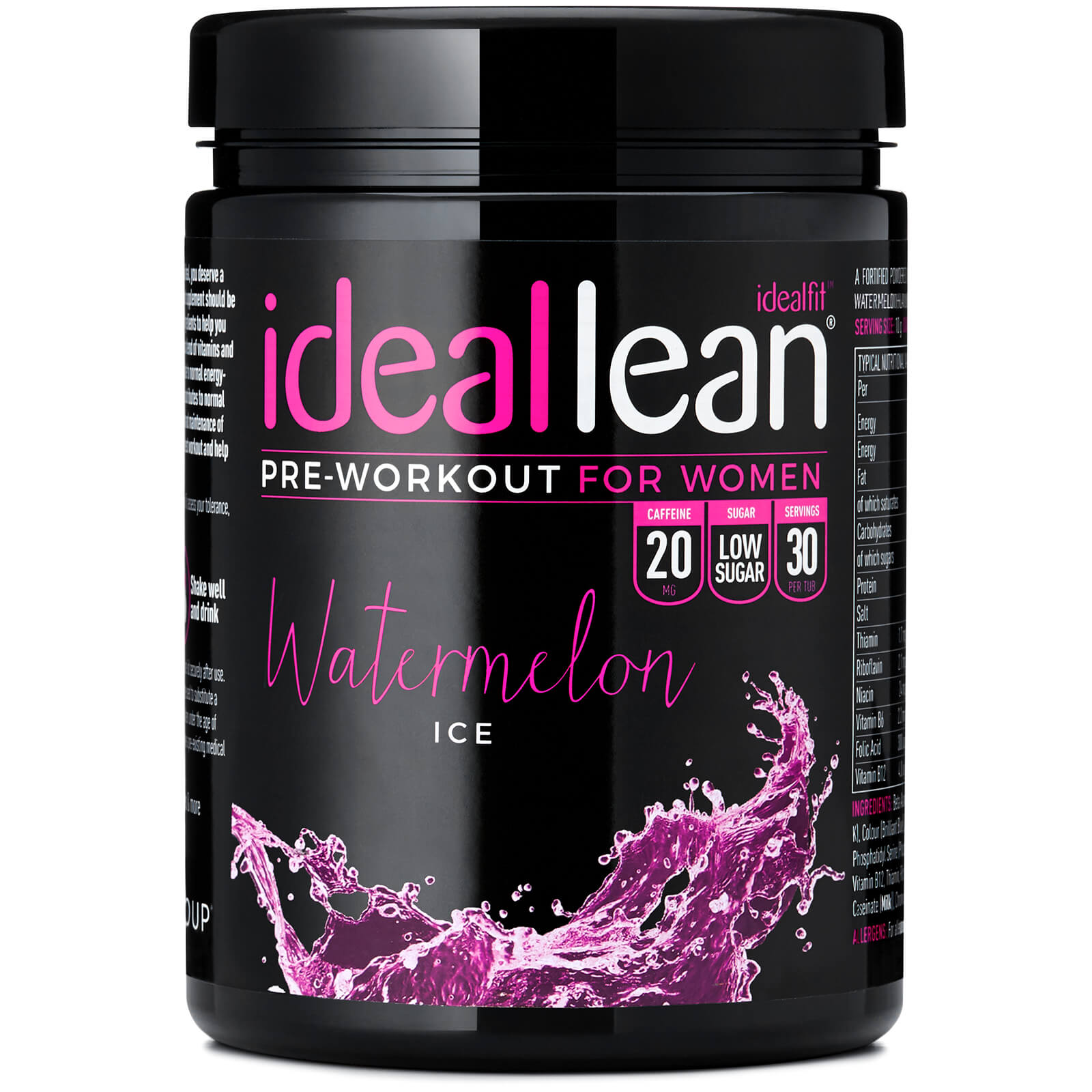 PreWorkout Watermelon Ice Flavour IdealFit