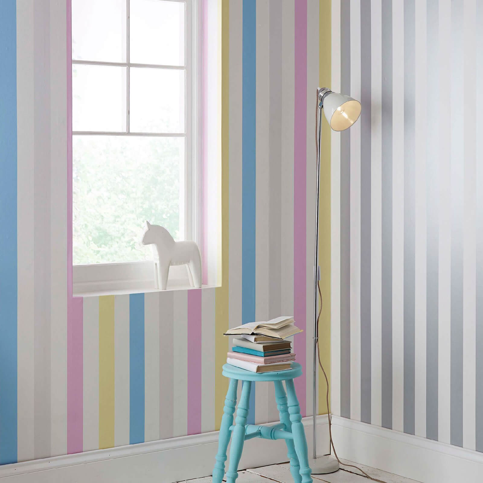 Superfresco Easy Kids Pastel Stripe Wallpaper